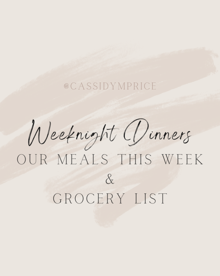 Easy Weeknight Dinners + Our Grocery Haul