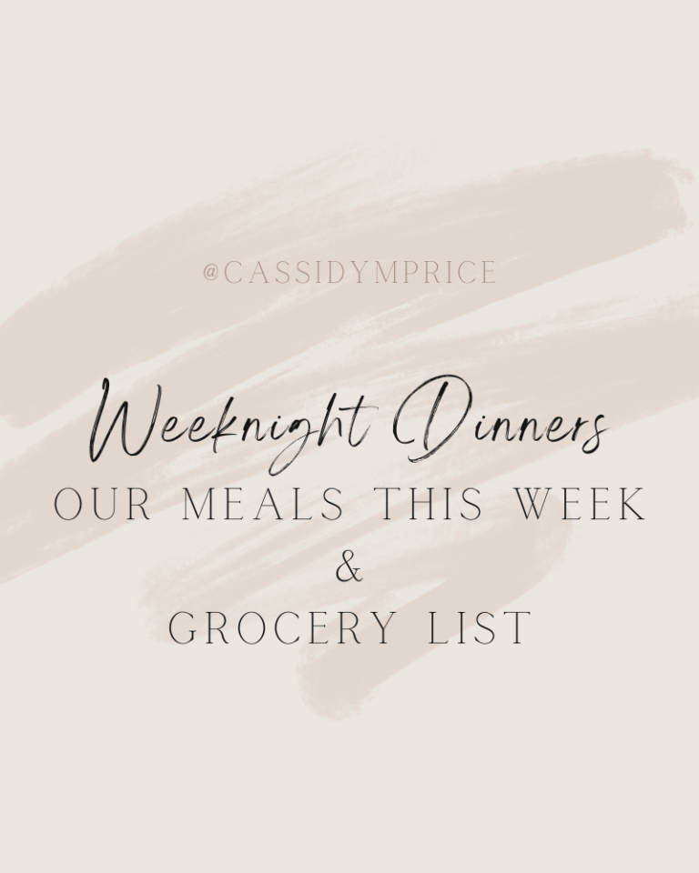 Weekly Meal Plan | 5:28:2023