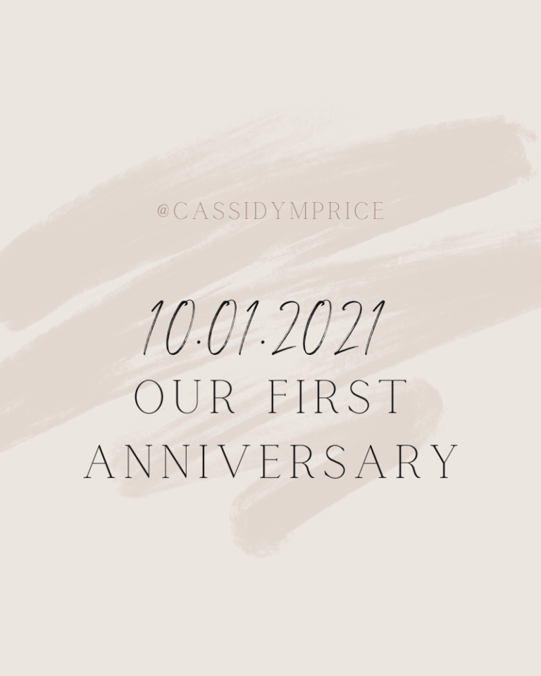 10.01.2021 | Our First Anniversary